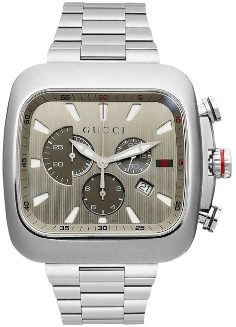 orologio gucci stainless steel|Gucci chrono 44mm.